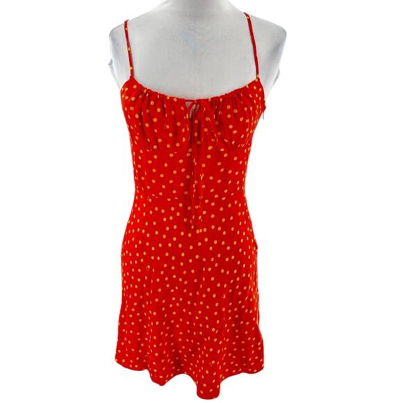 Realisation Par Inez Red polka dot Dress Sz S - Picture 4 of 8